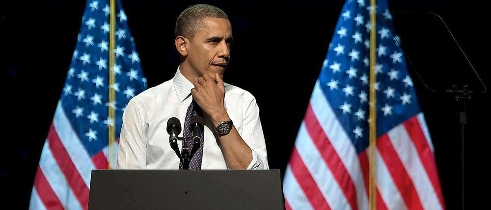 Im zweiten TV-Duell gegen Herausforderer Mitt Romey will sich Barack Obama steigern.