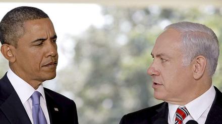 Gereizte Stimmung: Barack Obama (l.) und Benjamin Netanjahu halten wenig voneinander.