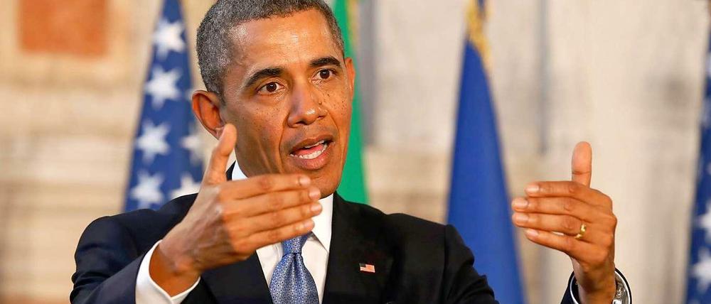 US-Präsident Barack Obama hat Wladimir Putin in einem Telefonat zu einer diplomatischen Lösung im Ukraine-Konflikt aufgefordert.
