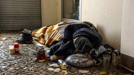 In Großstädten ist Obdachlosigkeit offensichtlich.