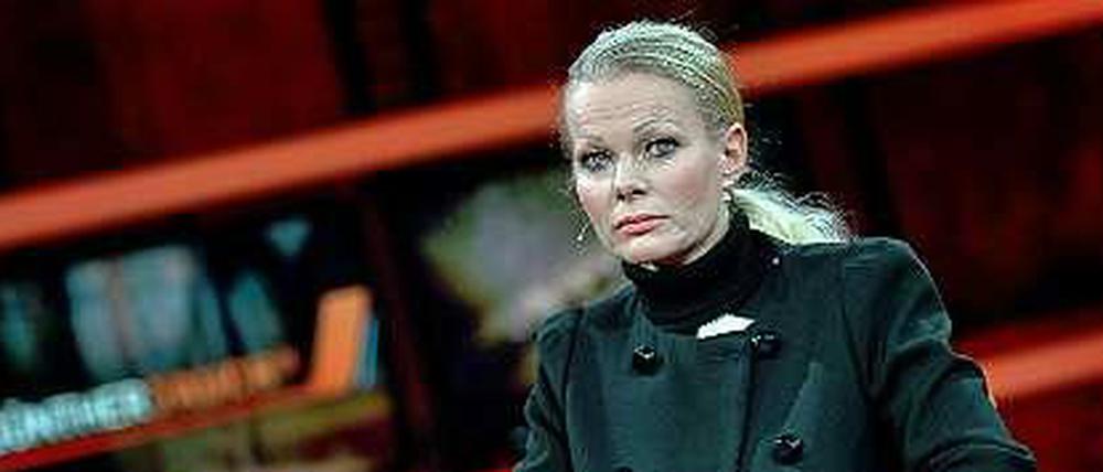 Die damalige Pegida-Anführerin Kathrin Oertel im Januar in der ARD-Talkshow "Günther Jauch"
