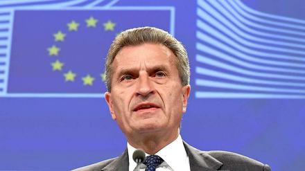 Digitalkommissar Günther Oettinger.