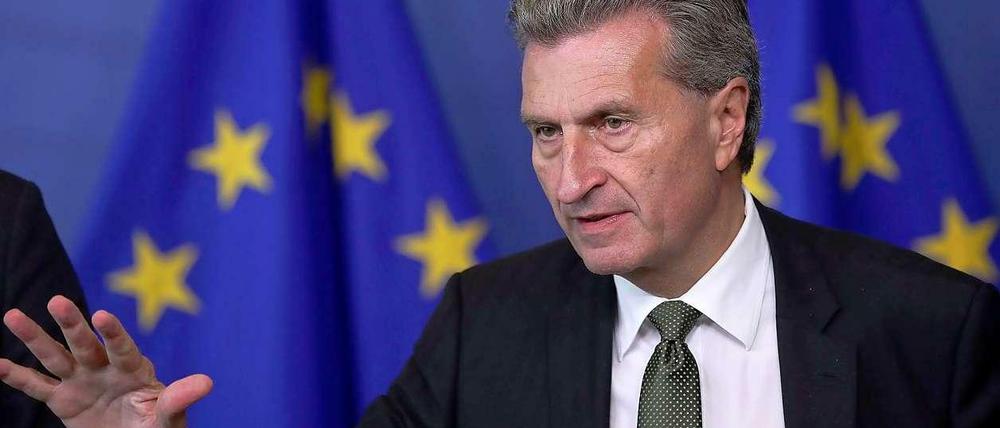EU-Energiekommissar Günther Oettinger.