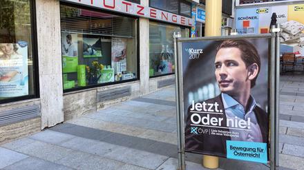 Favorit bei der Wahl in Österreich: Außenminister Sebastian Kurz von der ÖVP