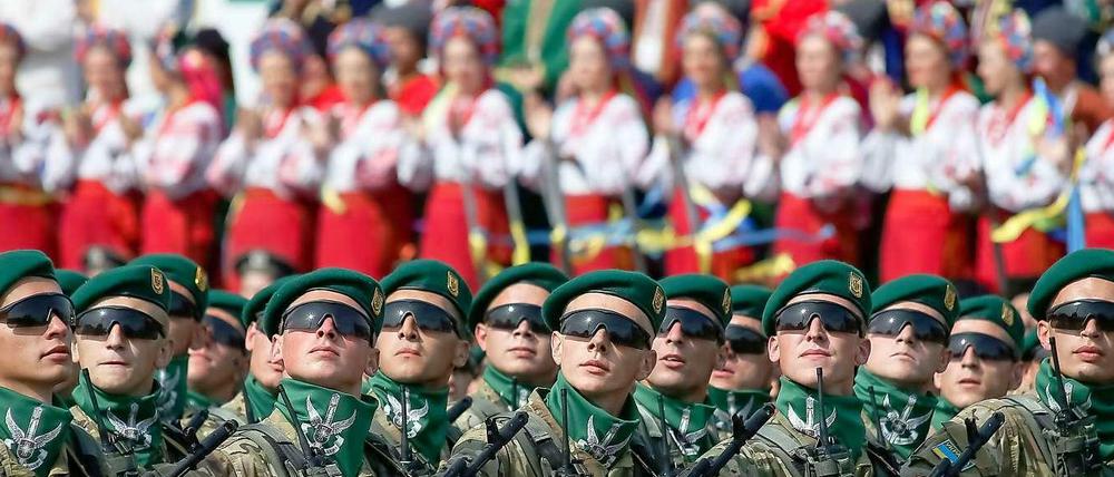 Militärparade am Sonntag zum Unabhängigkeitstag der Ukraine