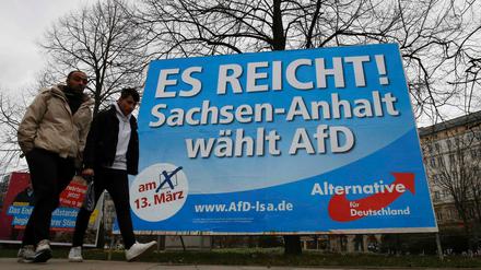 In Sachsen-Anhalt will die AfD am Sonntag in den Landtag einziehen