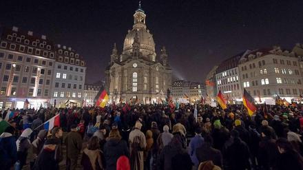 Massenaufmarsch. Pegida hat in Dresden seit Beginn der Bewegung Zehntausende mobilisiert.