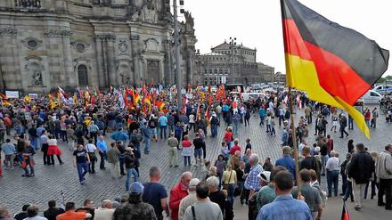 Pegida-Kundgebung in Dresden