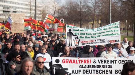 Massenansturm? Pegida will nach zuletzt sinkenden Teilnehmerzahlen bei ihren „Spaziergängen“ nun bis zu 30 000 Menschen in Dresden versammeln.