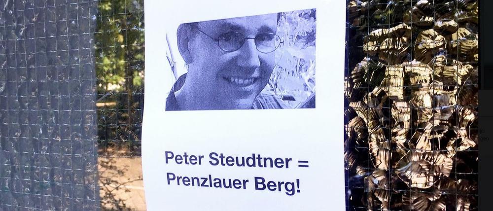 Solidaritätsbekundung für Peter Steudtner in Berlin.