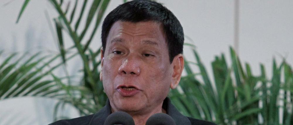 Sorgt wieder für Empörung: Der philippinische Präsident Rodrigo Duterte 