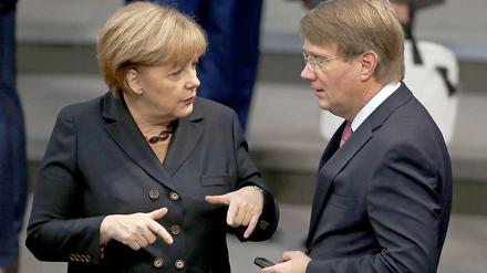Angela Merkel wusste seit November von Pofallas geplantem Wechsel zur Bahn.