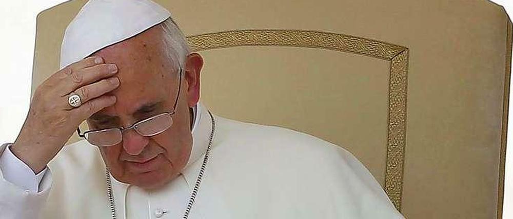 In tiefer Sorge. Papst Franziskus befürchtet die Ausweitung des Kriegs in Syrien.