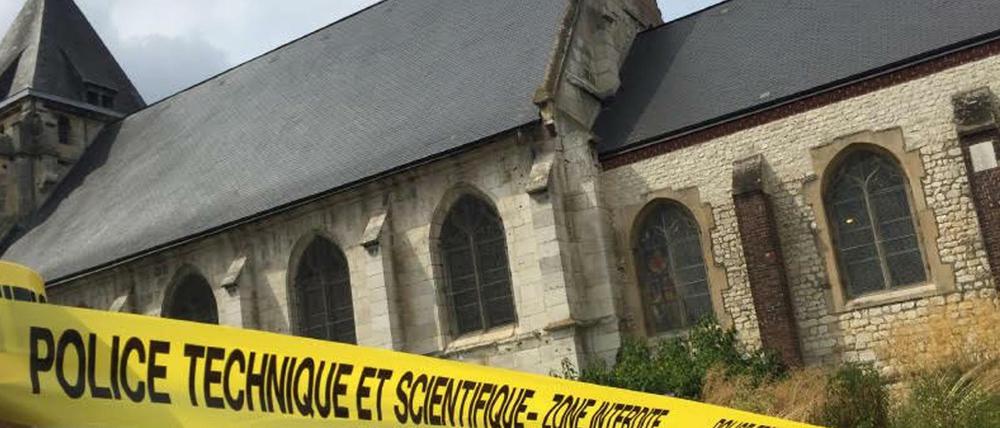 Die Kirche von Saint-Etienne-du-Rouvray, der Tatort der mörderischen Geiselnahme