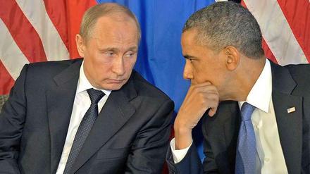 Barack Obama und Wladimir Putin beim G20-Gipfel im Juni 2012.