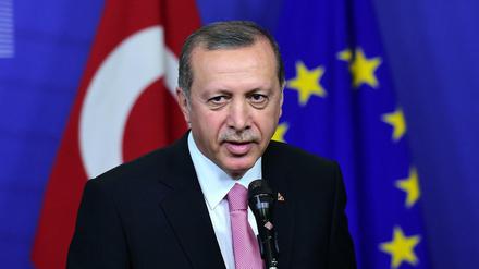 Recep Tayyip Erdogan in Brüssel. 