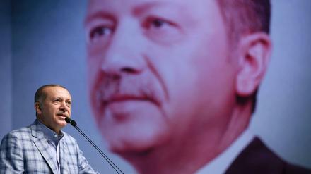 Auftritt in Istanbul: Der türkische Staatspräsident Recep Tayyip Erdogan