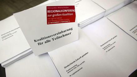 Er findet überwiegend Zustimmung - auch bei SPD-Wählern: der Koalitionsvertrag.