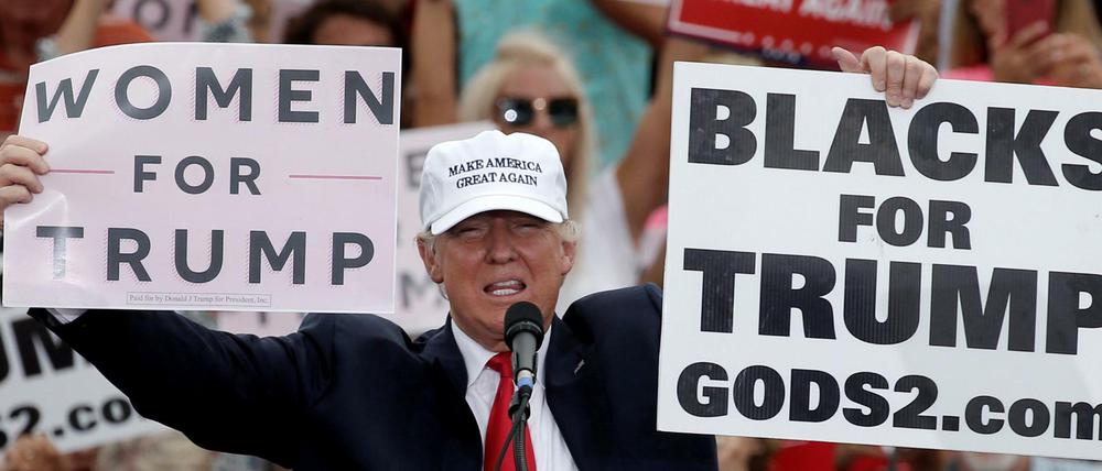 Donald Trump bei einer Wahlveranstaltung in Florida am Mittwoch.