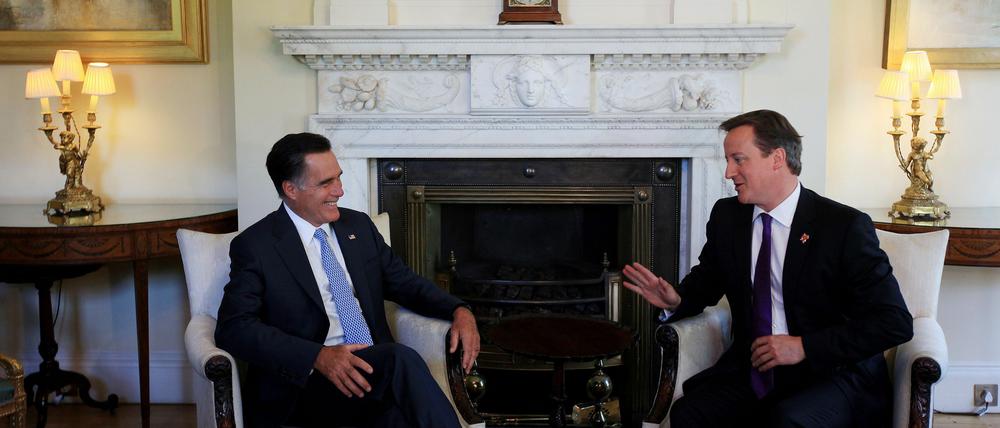 Die Beziehung zwischen Mitt Romney (links) und David Cameron (rechts) bleibt ganz weit entfernt von "Special".