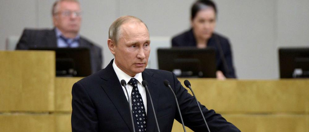 Bei der Eröffnungssitzung des neuen Parlaments sprach Russlands Präsident Wladimir Putin am Mittwoch dieser Woche zu den neugewählten Abgeordneten. 