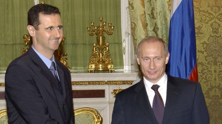 Gute Beziehung: Syriens Machthaber Bashar al-Assad (l.) und Russlands Präsident Wladimir Putin.
