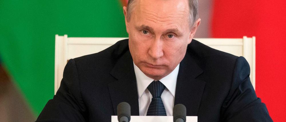Russlands Präsident Wladimir Putin am Mittwoch im Kreml.
