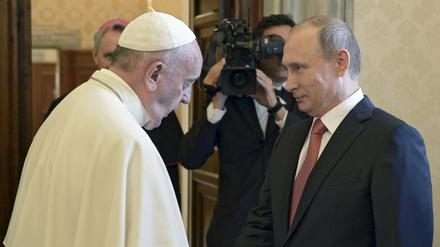 Wladimir Putin im Vatikan.