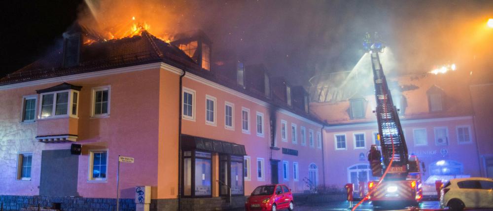 Im Februar brannte in Bautzen eine geplante Flüchtlingsunterkunft. 