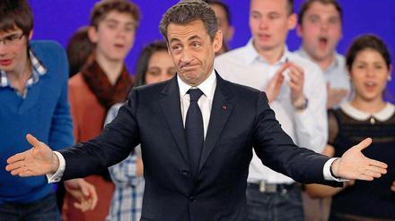 Nicolas Sarkozy im Wahlkampf.