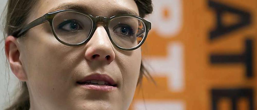 Julia Schramm, Vorstandsmitglied der Piratenpartei, steht vor dem Rücktritt.