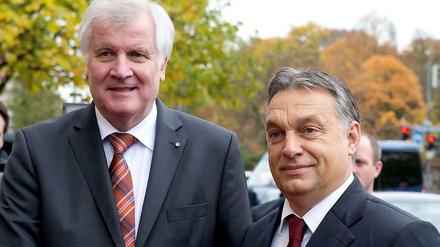 Verstehen sich gut. Bayerns Ministerpräsident Horst Seehofer und Ungarns Regierungschef Viktor Orban.