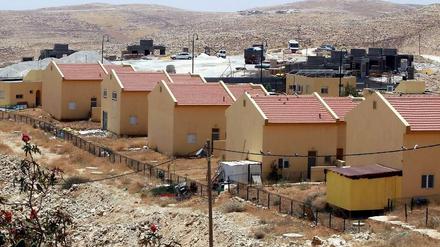 Die israelische Siedlung Al-Karmel südlich von Hebron im Westjordanland.