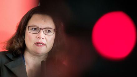 SPD-Vorsitzende Andrea Nahles. 