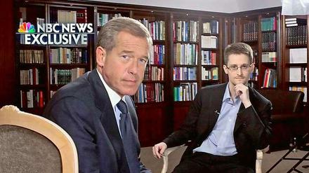 "NBC" führte mit Edward Snowden das erste Interview im US-Fernsehen.