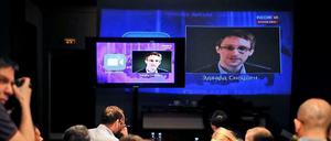 Edward Snowden stellte Putin per Video eine Frage.