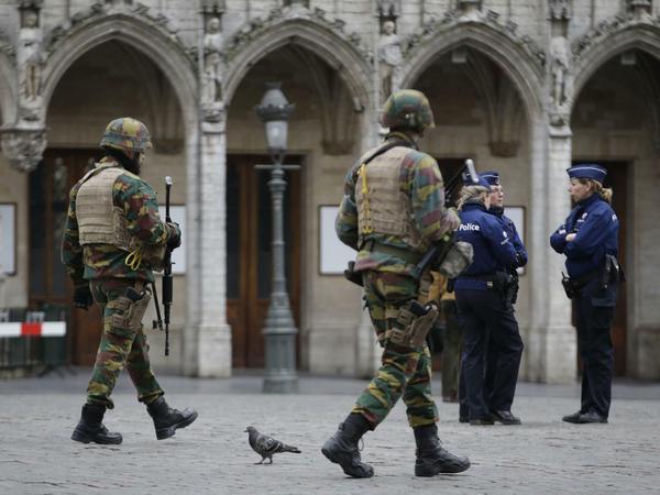 Erhöhte Sicherheitsmaßnahmen in Brüssel.