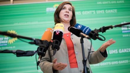 Die Fraktionsvorsitzende des Bündnis90/die Grünen Katrin Göring-Eckardt