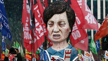 Proteste in Südkorea gegen Präsidentin Park Geun-Hye. 