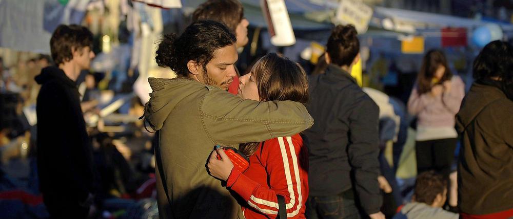 Aus Liebe zur Revolution. Die schönen Seiten der Protestbewegung auf dem Puerta del Sol in Madrid.