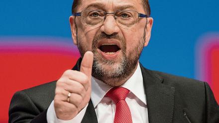 Wer einstecken kann, darf auch austeilen - SPD-Kanzlerkandidat Martin Schulz 