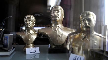Stalin-Büsten im Stalin-Museum in Gori.