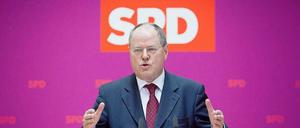 SPD-Kanzlerkandidat Peer Steinbrück im Umfragetief.