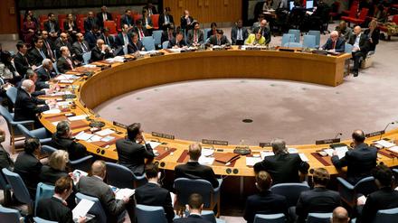 Eine Sitzung des UN-Sicherheitsrats in New York.