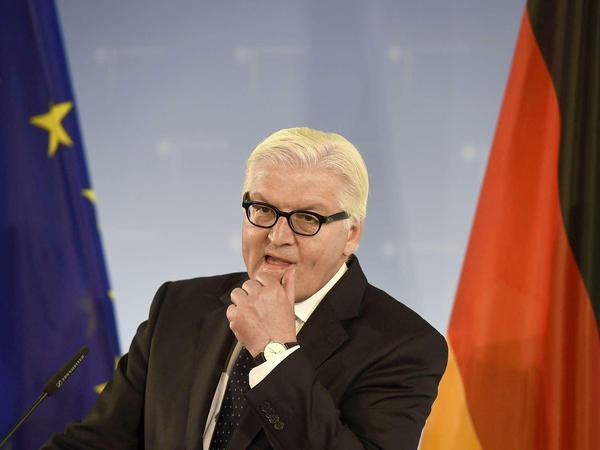 Erleichtert nach der Freilassung der OSZE-Beobachter: Bundesaußenminister Frank-Walter Steinmeier.