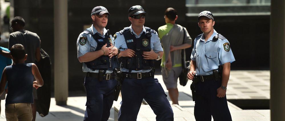 Alarmbereitschaft: Über die Feiertage ist die Polizei in Sydney verstärkt präsent.