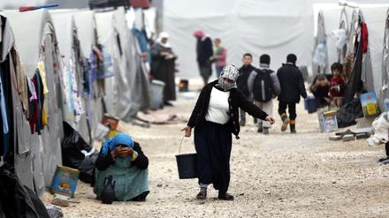 Syrisches Flüchtlinge in einem Camp im türkischen Suruc. 
