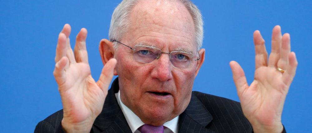 Bundesfinanzminister Wolfgang Schäuble (CSU).