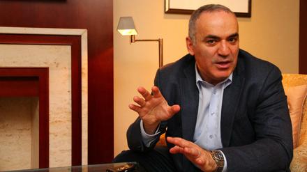  „Man kann keine gemeinsame Basis mit einem Aggressor finden“, sagt Putin-Gegner Garri Kasparow mit Blick auf den Syrien- und den Ukraine-Konflikt.