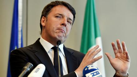 Renzi in Brüssel: Der Ex-Premier strebt zurück in den Regierungsverantwortung. 